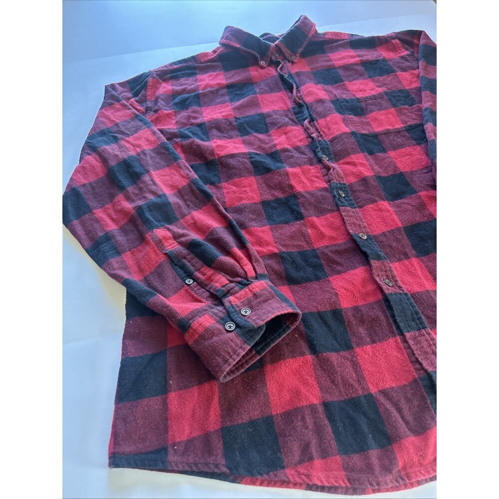 Croft&Borrow Red Pattern Button Up Flannel Size Xl - image 2